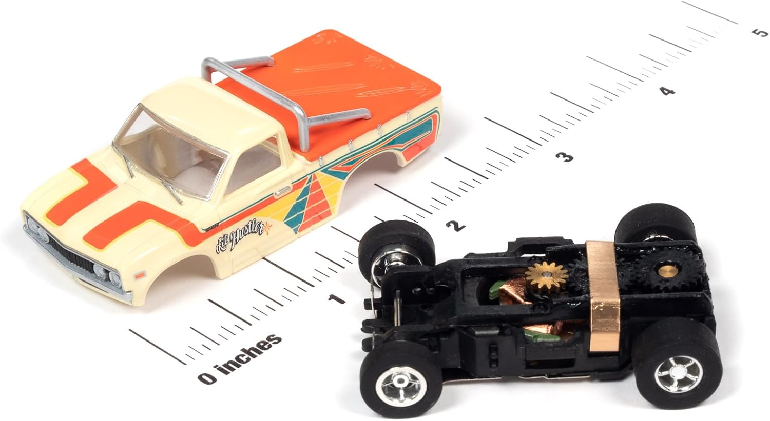 Auto World Xtraction 1975 Datsun 620 Pickup (AW Exclusive) Slot Car HO Scale