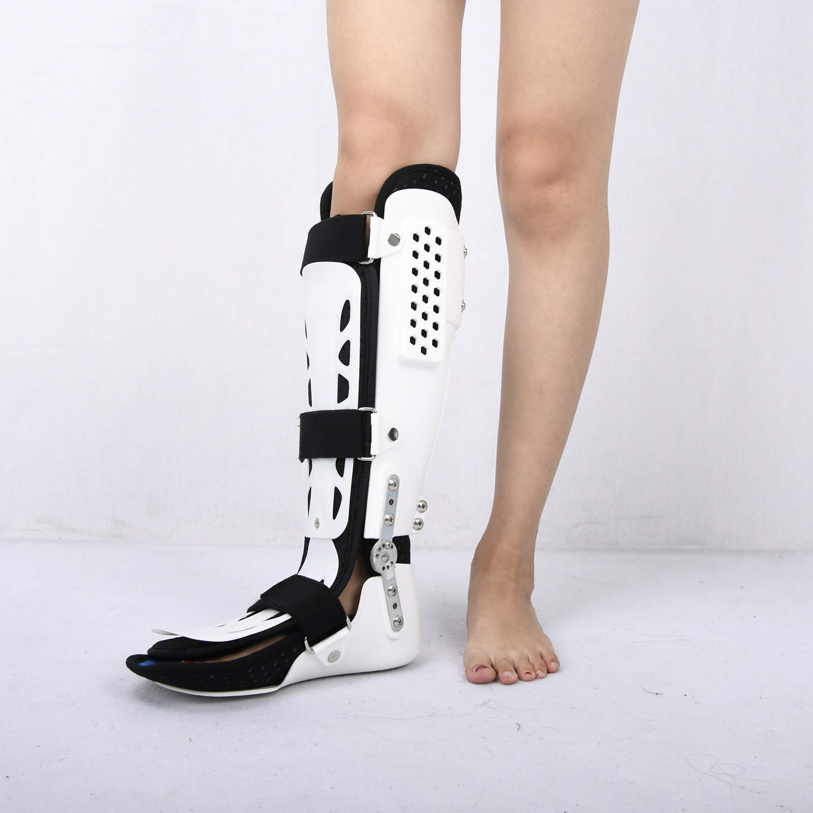 Ortesis inmovilizadora de Rodilla, Zapato de fijación de Tobillera, Soporte de Tobillo versátil para Pierna Izquierda o Pierna Derecha