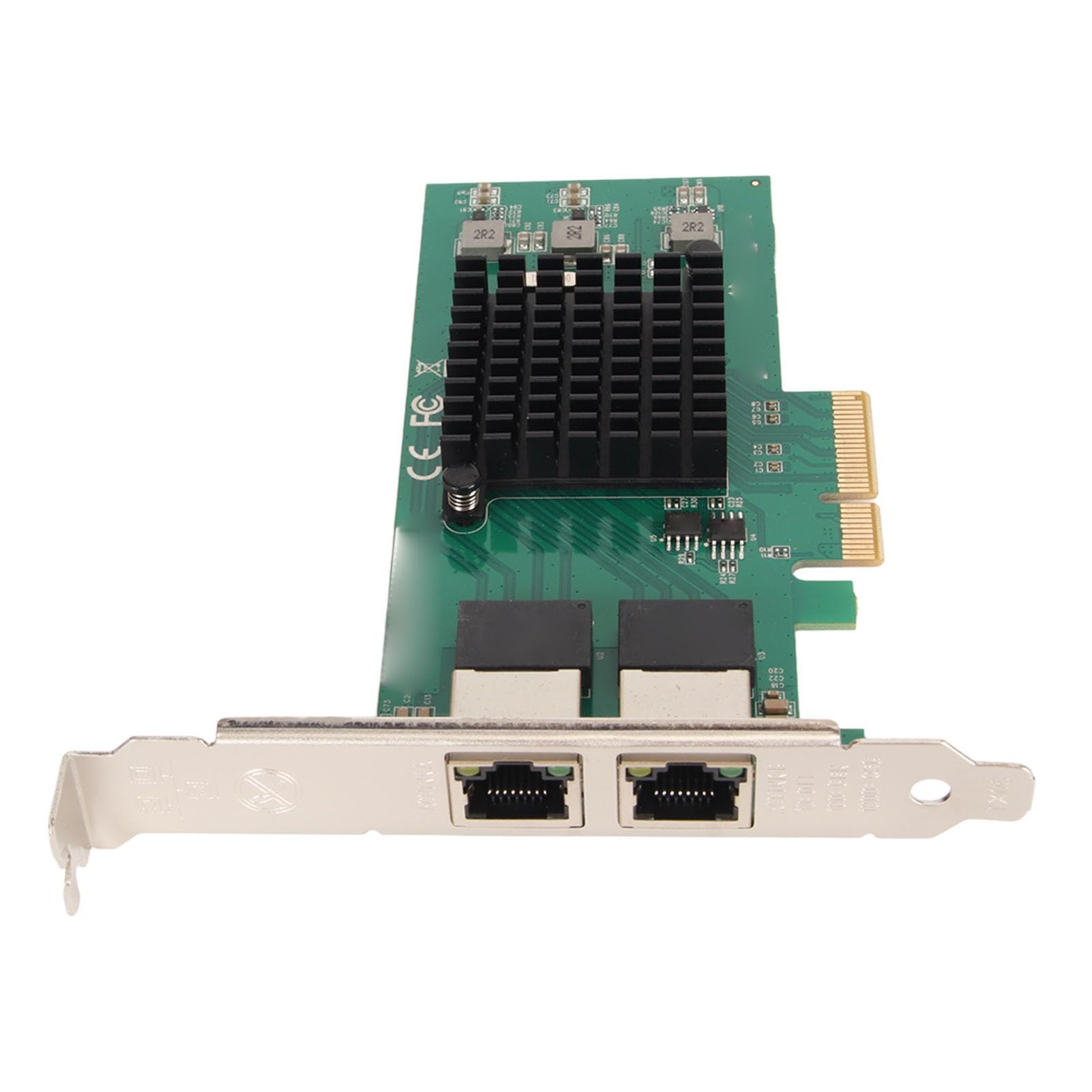 Tarjeta de Red Gigabit de Doble Puerto para Adaptador Ethernet con Chip I350 de Alto Rendimiento, para, 2xRJ-45, PCIE X4, 10 100 1000M, Montaje en Servidor Pequeño