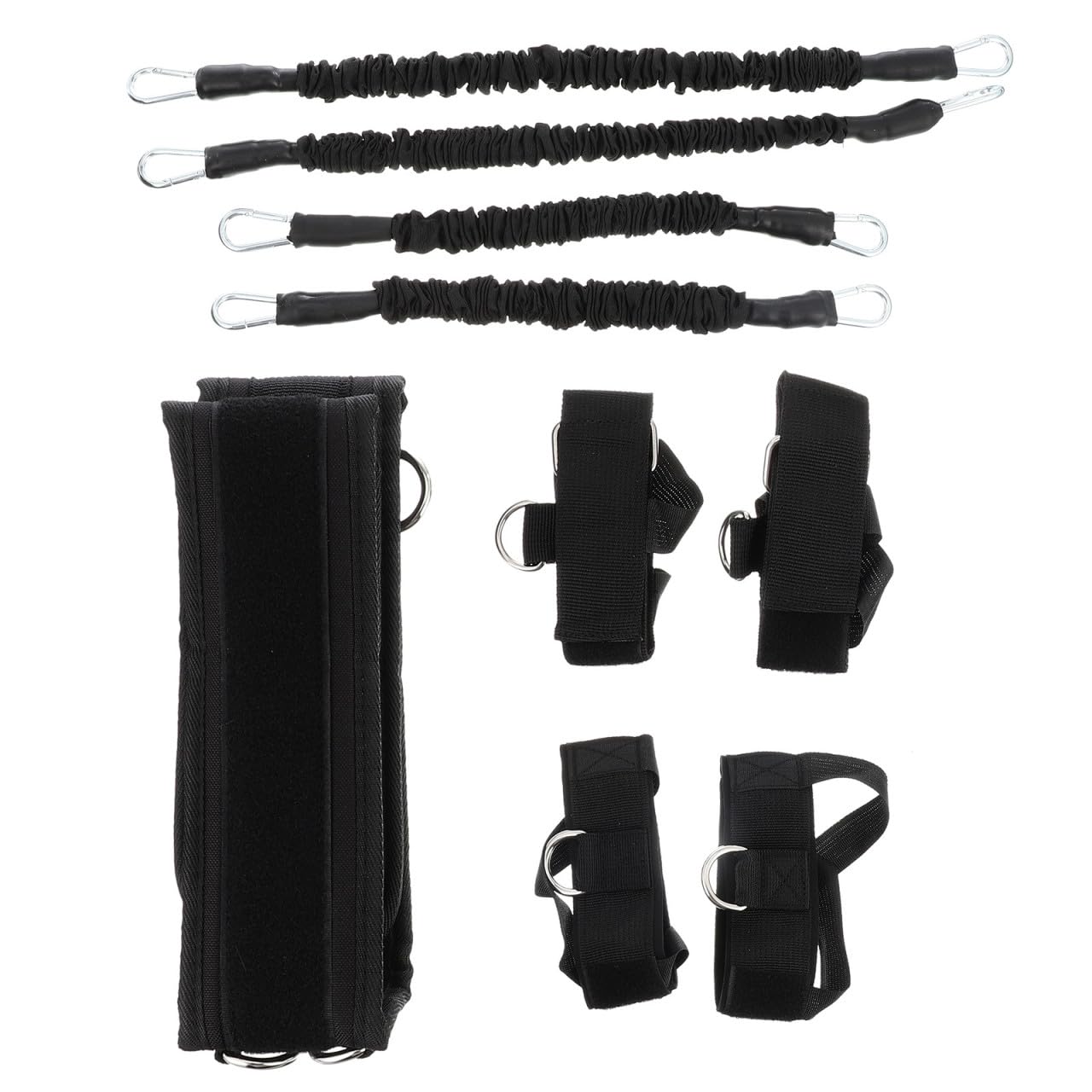 PLAFOPE Elastisches Fitnessband aus Oxford Stoff und Latexseil mit Starker Elastizität für Effektives Krafttraining und Fitness für Arm und Beinübungen