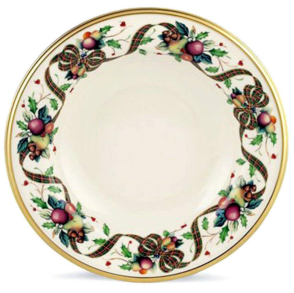 Lenox Holiday Tartanリムスープ/パスタボウル、9で。 – 12オンス 楽天