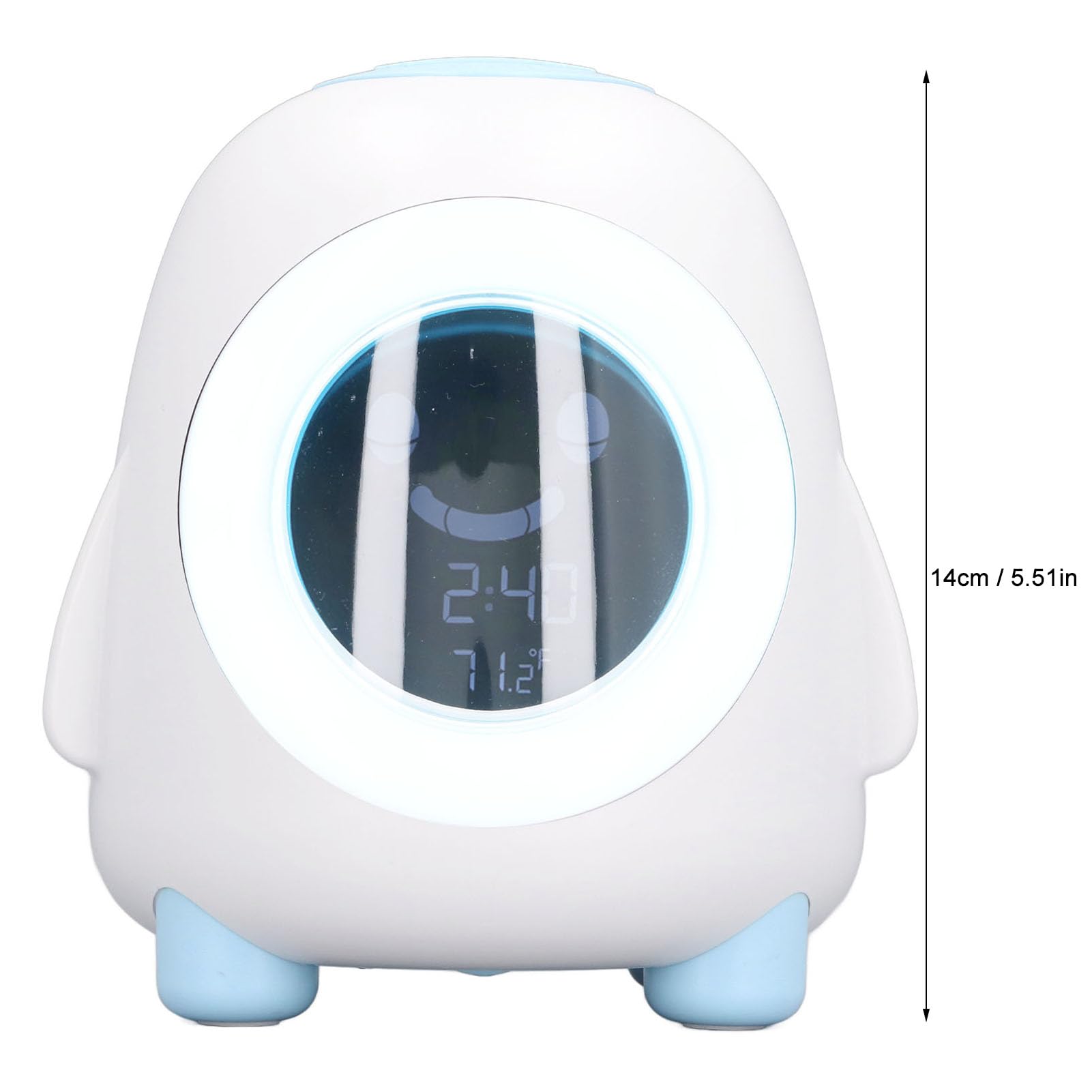TOPINCN Reloj Despertador Infantil de Dibujos Animados con Pantalla Clara, Luz Nocturna para Dormitorio, Uso de Componentes Electrónicos de Plástico