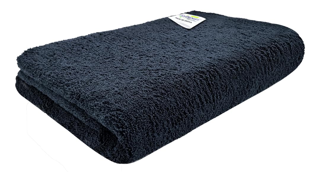 SOFTSPUN Microfiber High Loop Hair & Face Care Bath Towel 1pc 70X140 cm 380 GSM Black! Ultra Absorbent Super Soft & Comfortable Quick Drying for Men & Women Daily Use Pack of 1 Extra Large Unisex.-image-47