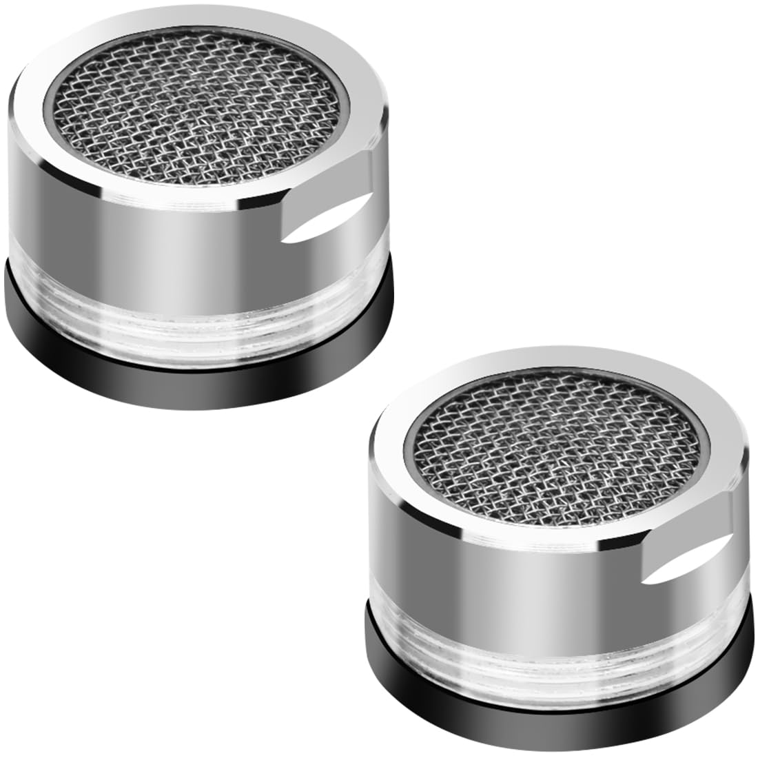 Licqic Men's 2 Pcs Faucet Filter Replacet Insert, Tap Aerator Water Saver Tap Filter Nozzle For Kitchen Sink, Bathrooms, Toilets, Restaurants