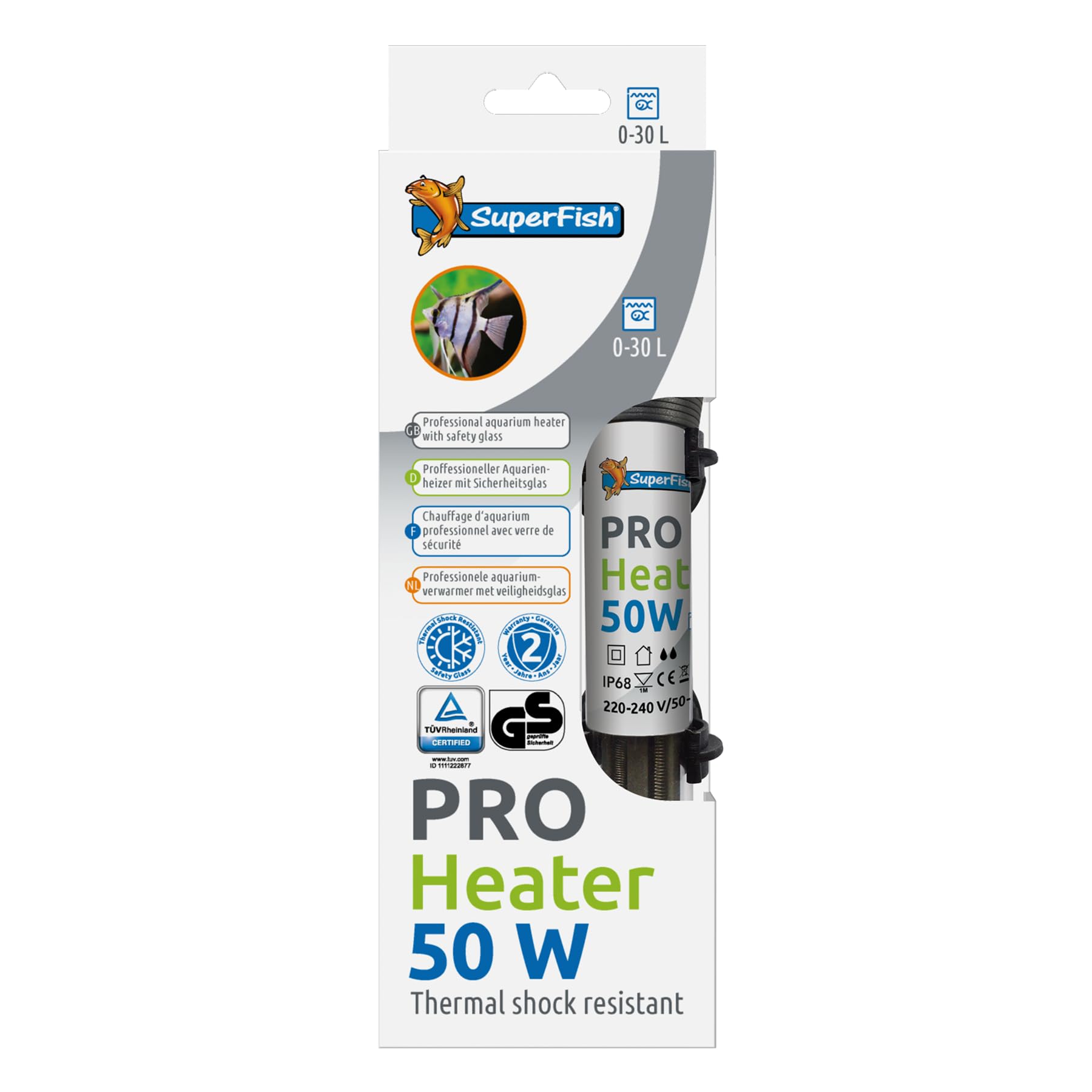 Superfish Pro Heater 50W for Aquariums sized 0-30L (17cm), Clear, 30 l (Pack of 1) - Image 3