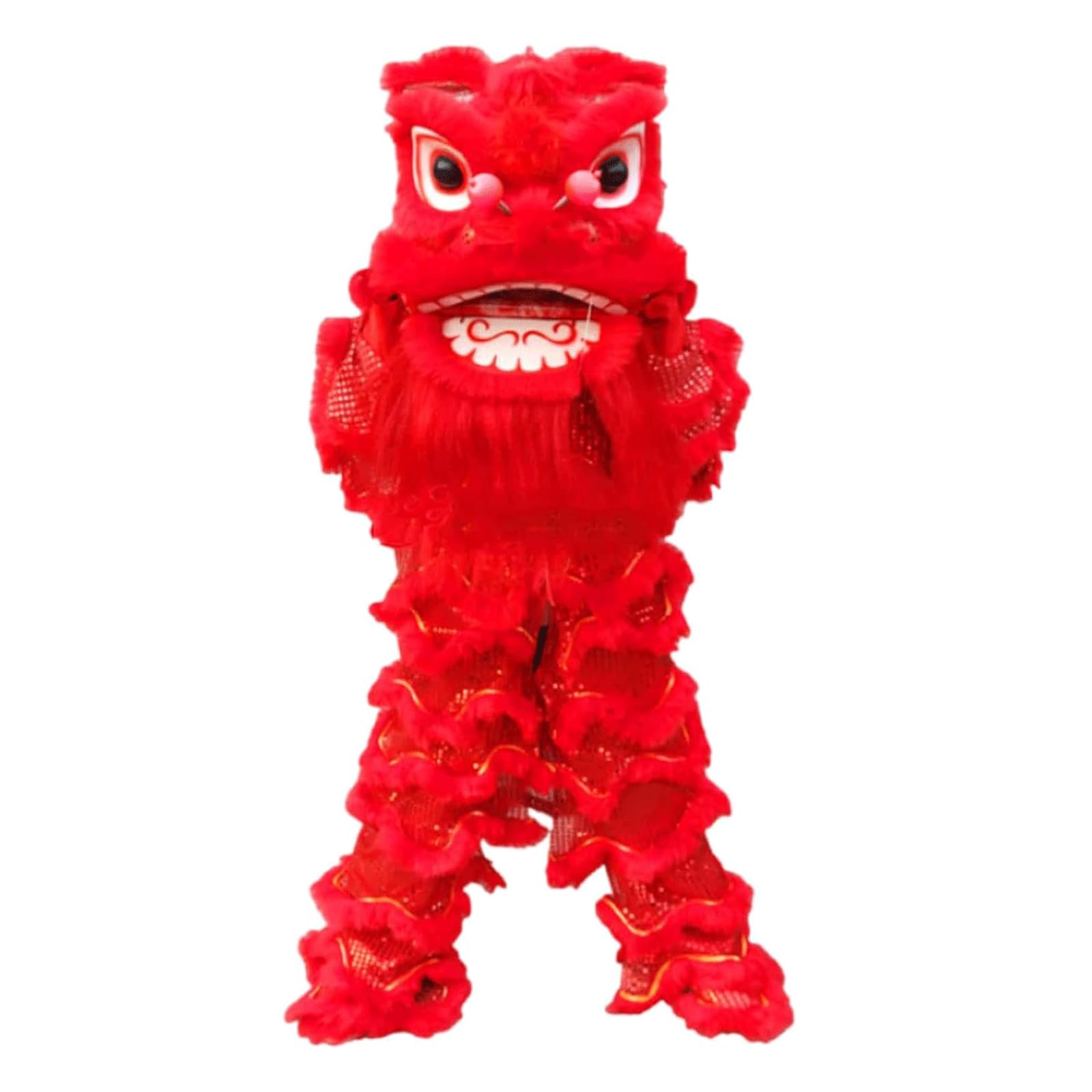 BKEKM Lion Dance Wool Lion Dance Drago Traditional Dragon Dance Performance Lion Dance Props for Outdoor Sports Lion Dance Costume