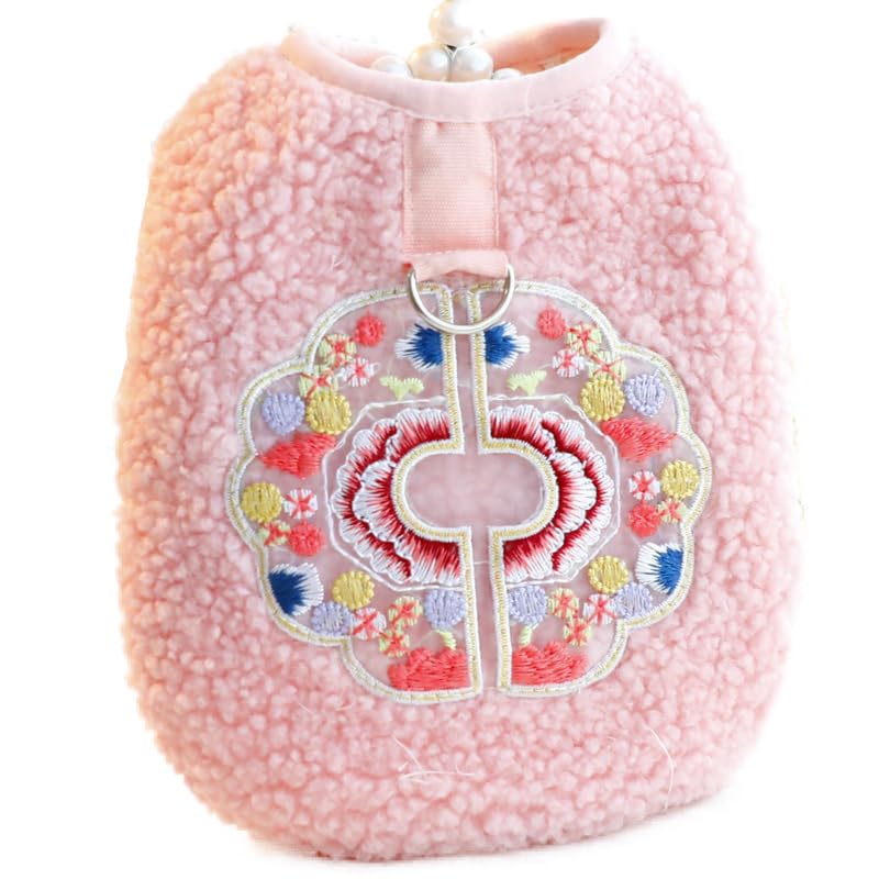 Disfraz cálido para perros pequeños AZA, talla M, rosa