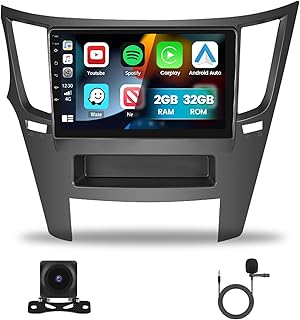for Subaru Legacy Outback Radio 2010-2014, Wireless Apple CarPlay & Android Auto, 9 Inch Android Car Stereo with Navigation, Touchscreen, Bluetooth, Backup Camera (2G+32G)
