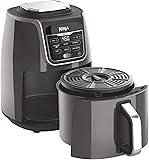 Ninja AF161 Max XL Air Fryer that Cooks, Crisps, Roasts, Bakes, Reheats and Dehydrates, with 5.5 Quart Capacity, and a High Gloss Finish, Grey 5.5 QT MAX