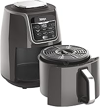 Ninja AF161 Max XL Air Fryer that Cooks, Crisps, Roasts, Bakes, Reheats and Dehydrates, with 5.5 Quart Capacity, and a High Gloss Finish, Grey