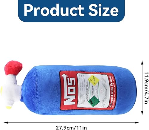 Miniatura 5 de NOS - 2 almohadas para el cuello del automóvil, diseño de botella de felpa para reposacabezas de automóvil, almohada de apoyo para asiento de