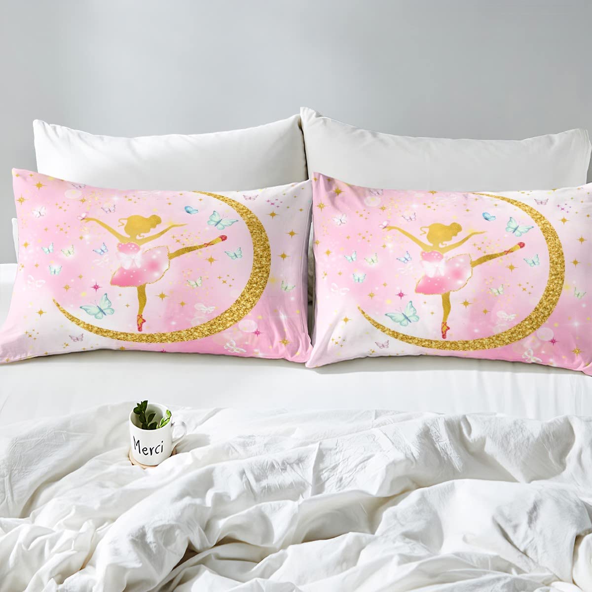 Loussiesd Set di biancheria da letto per bambini e acquerello Loussiesd Set di biancheria da letto per bambini e acquerello
