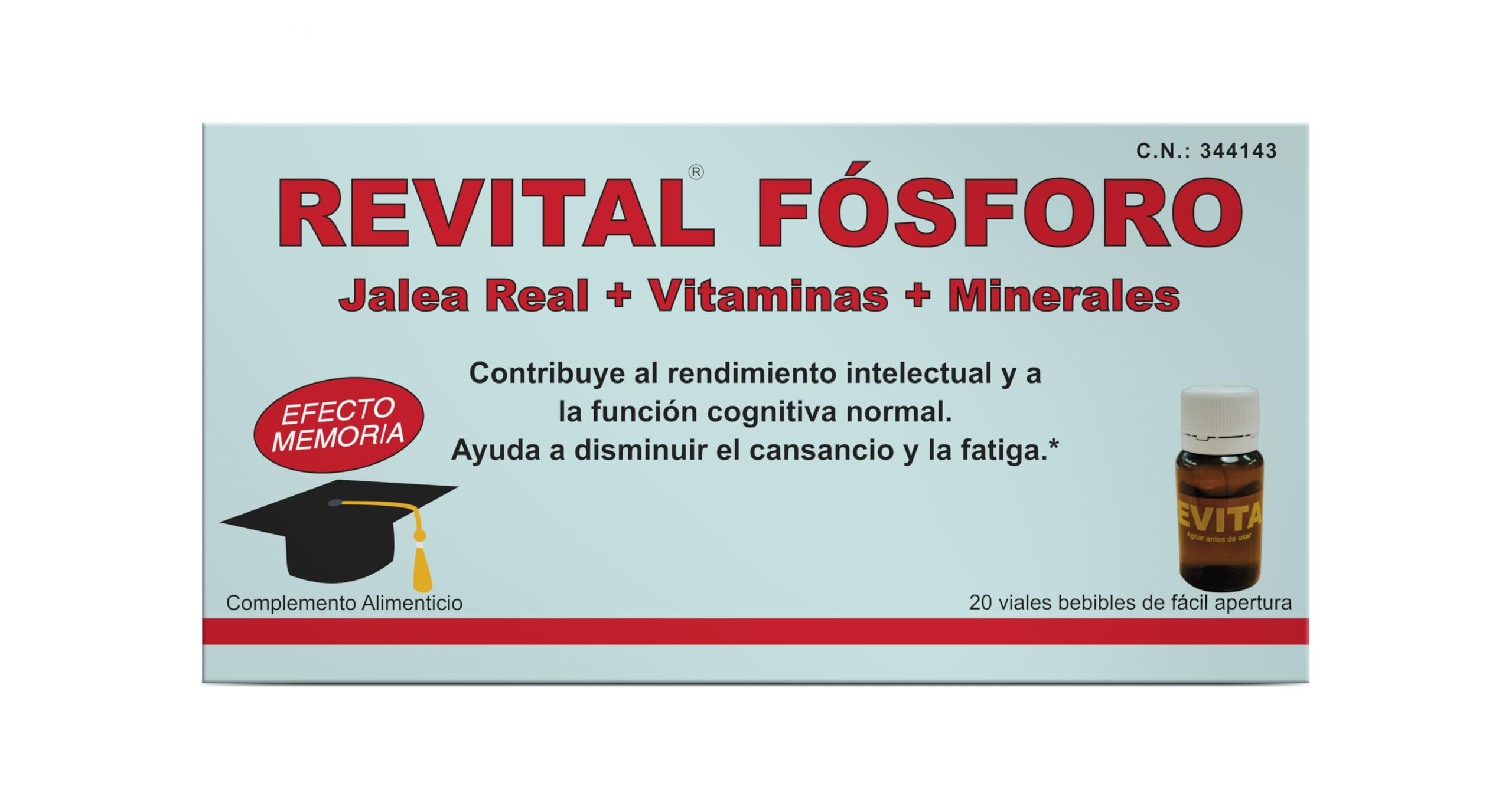 Revital Fosforo+Jalea Real+Vit 20 Amp