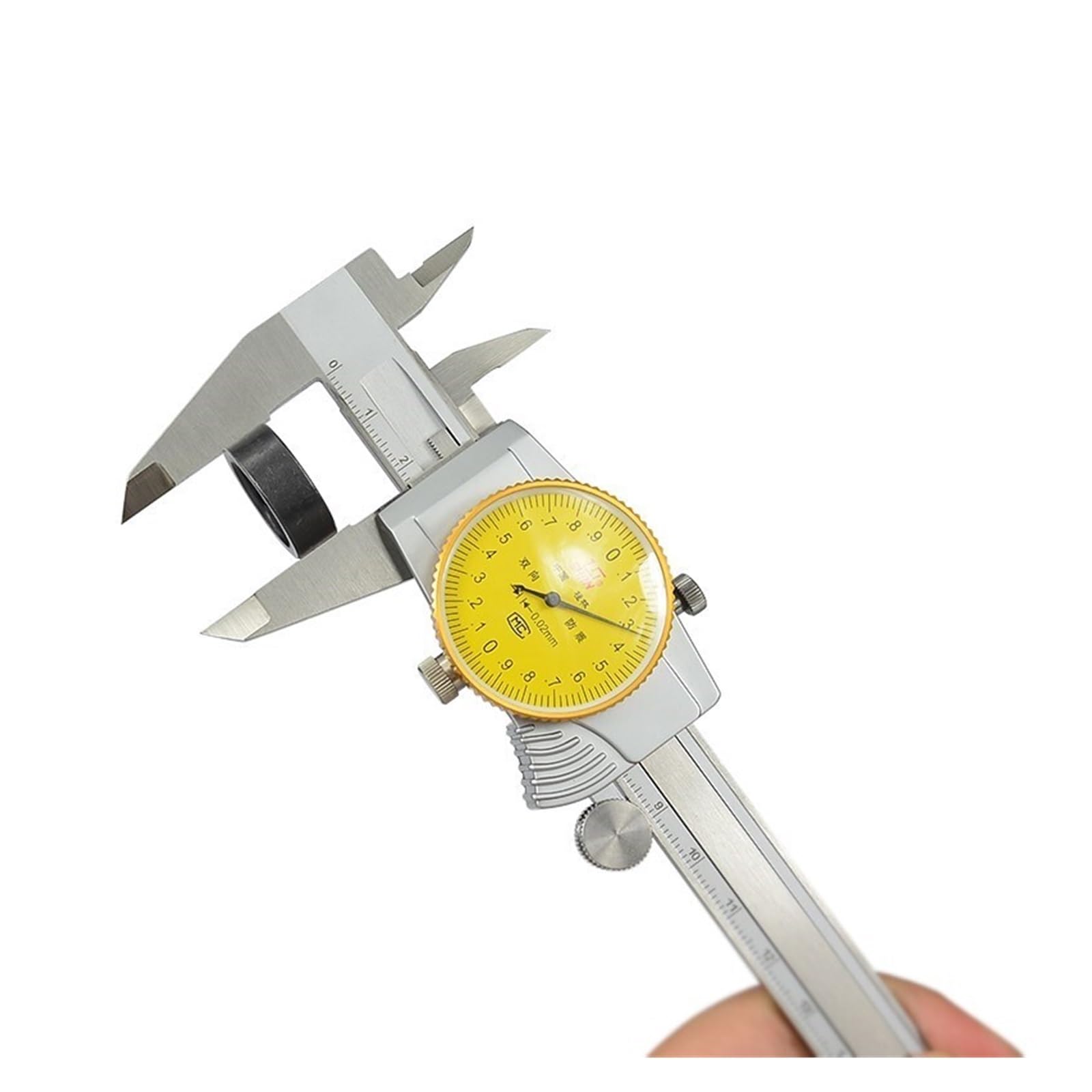 0.01/0.02mm Dial, Odporny Na Wstrząsy Czujnik Zegarowy 0-150/200mm Suwmiarka Ze Stali Nierdzewnej Narzędzie Mikrometryczne Z Noniuszem Precyzyjne Pomiary Bez Wysiłku(0-150mm)