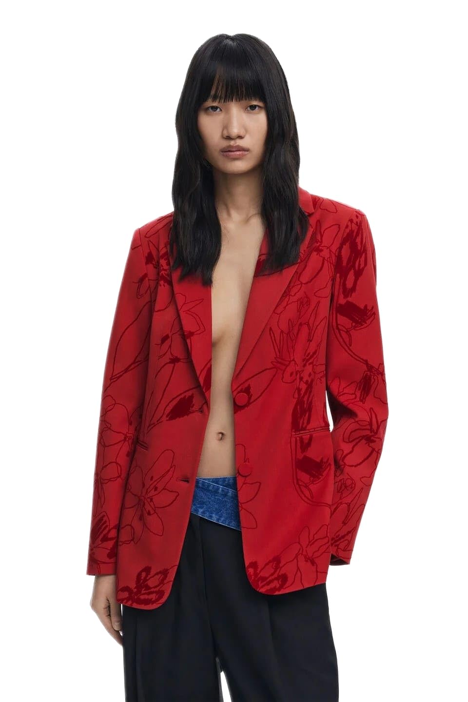 Desigual Blazer_FLOCKARTY, 3092 Rojo, S