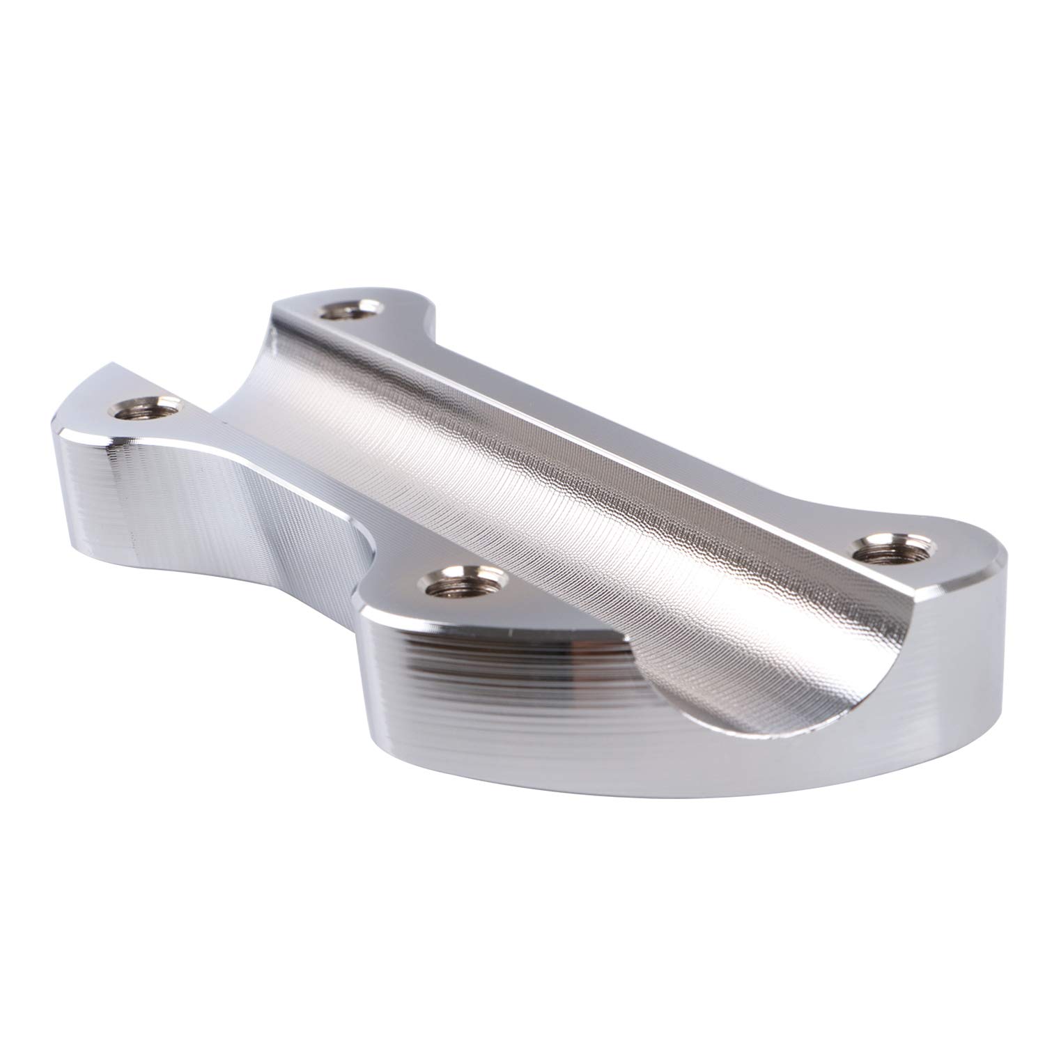 Morsetto Riser Manubrio Cromato Per Harley Softail, Dyna, Sportster - Diametro 1", Senza Gonna - Foto 7