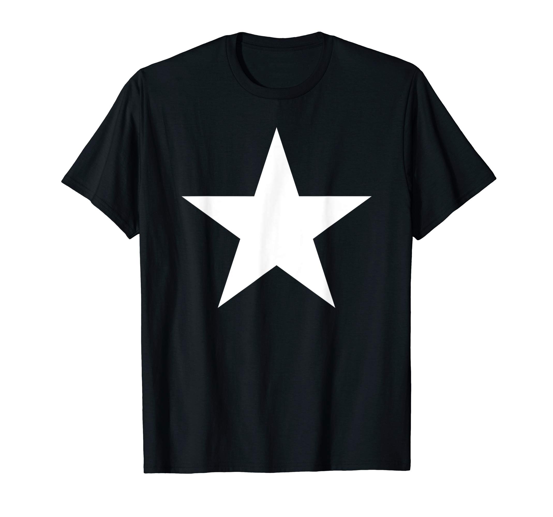 Star Tee ShirtsBig White Star T Shirt T-ShirtOEKO-TEX STANDARD 100