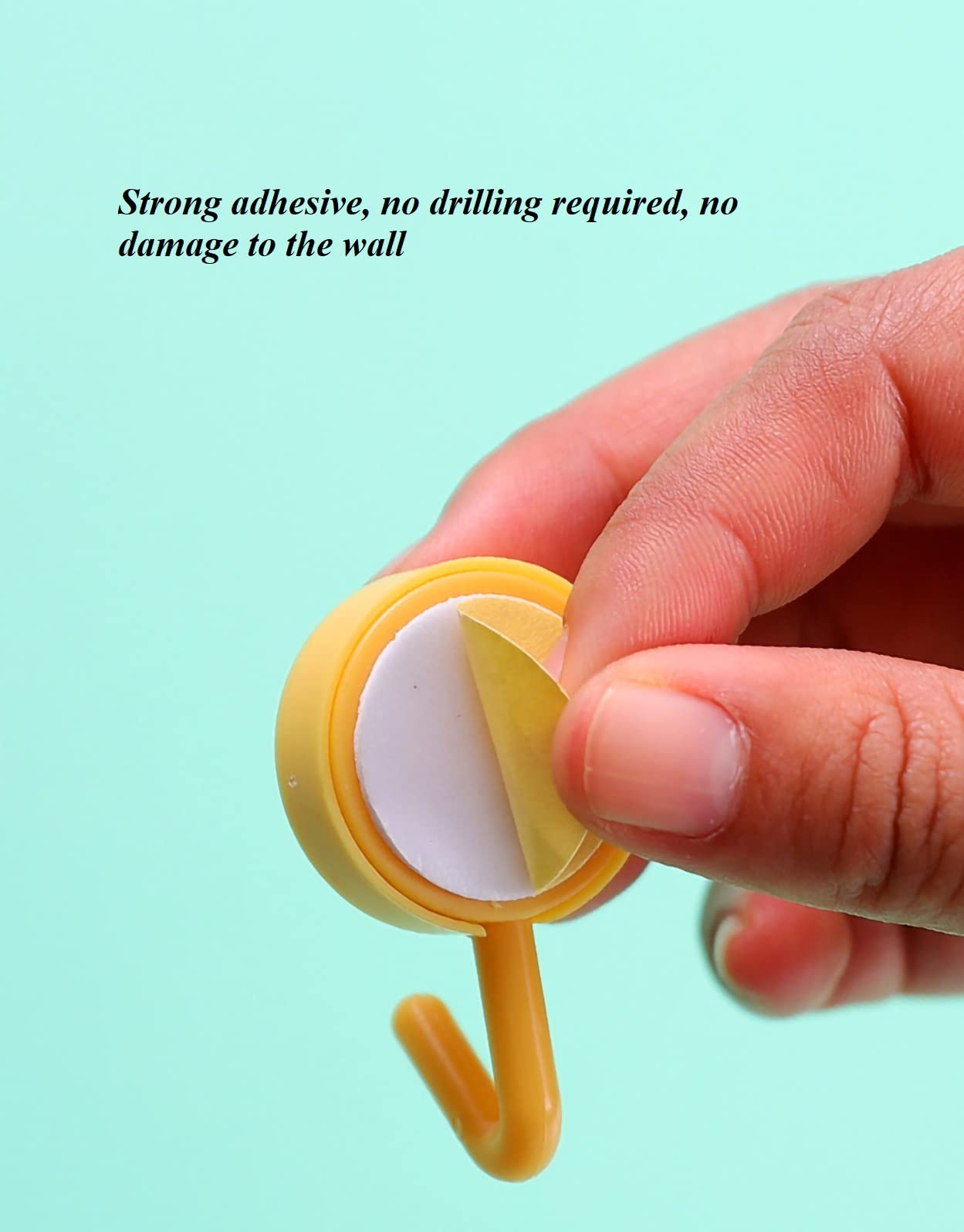 Ganci Adesivi Per Parete 10 Pezzi | Colorati, Senza Foratura, Per Cucina E Bagno - Foto 10