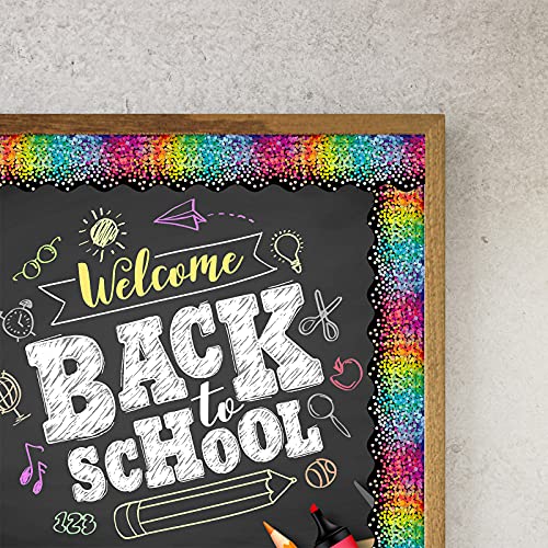 Colorful Dot Trim Border Confetti Bulletin Board Border Trim Self Adhesive Border Classroom Decoration Back To School Decorations Border For Bulletin Board Office Chalkboard Decor, 49.2 Feet #TOP3