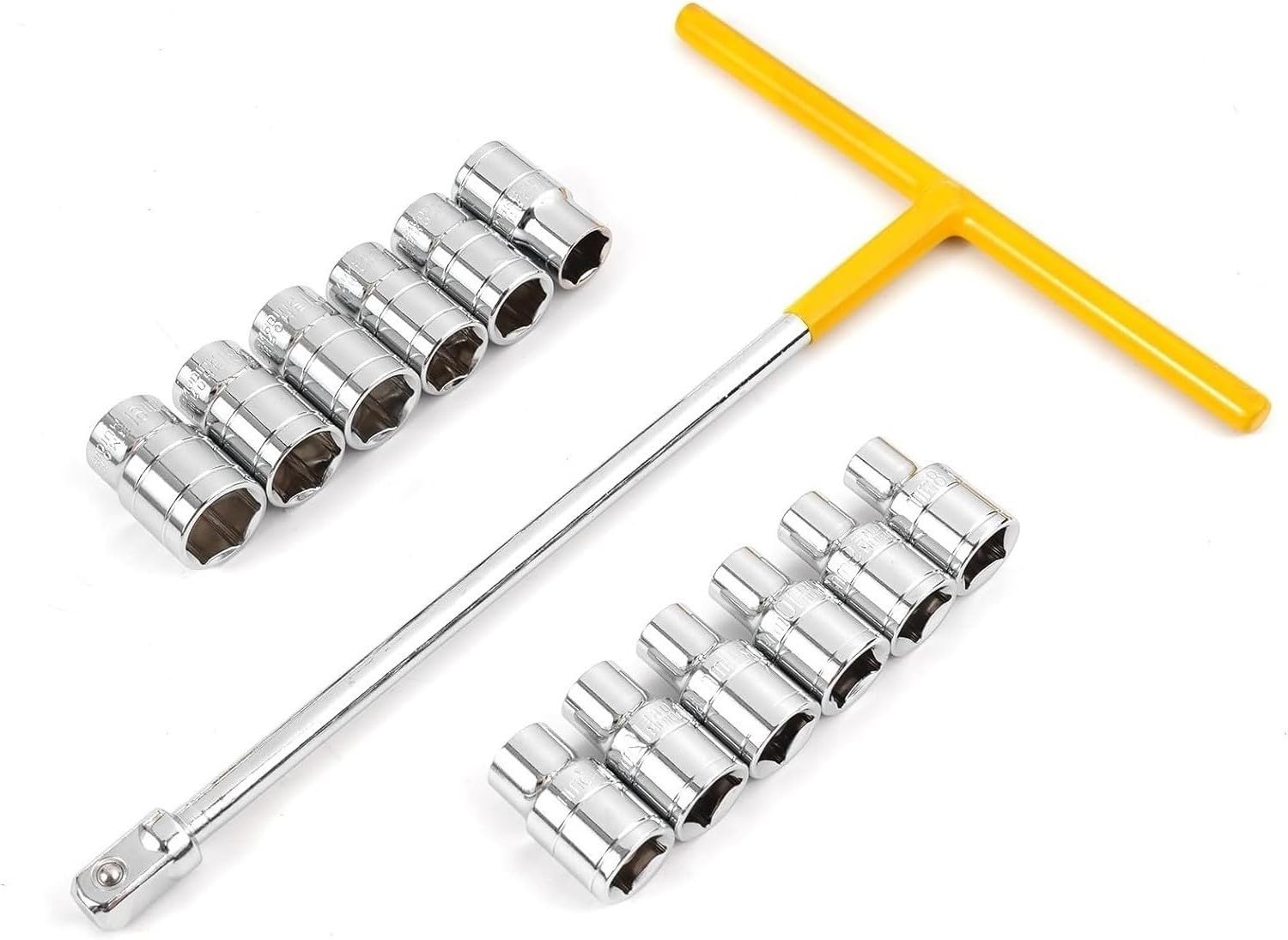GM Venture 13 PCS Vehicle Car T Shaped Handle Wrench Spanner with 8-19mm 1/2 Socket Tool Set (B09FYLQB8H) Amazon Price History, Amazon Price Tracker