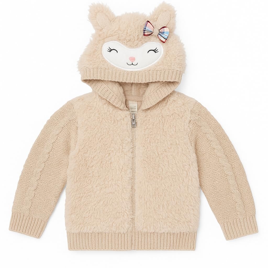 Generico Cardigan Neonato in Maglia – Modello Invernale con Chiusura Frontale