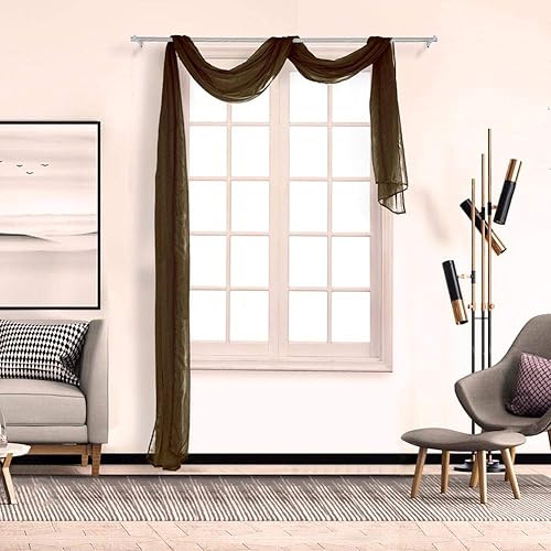 BOYOUTH - Cortina de gasa para decoración del hogar, boda, 1 panel