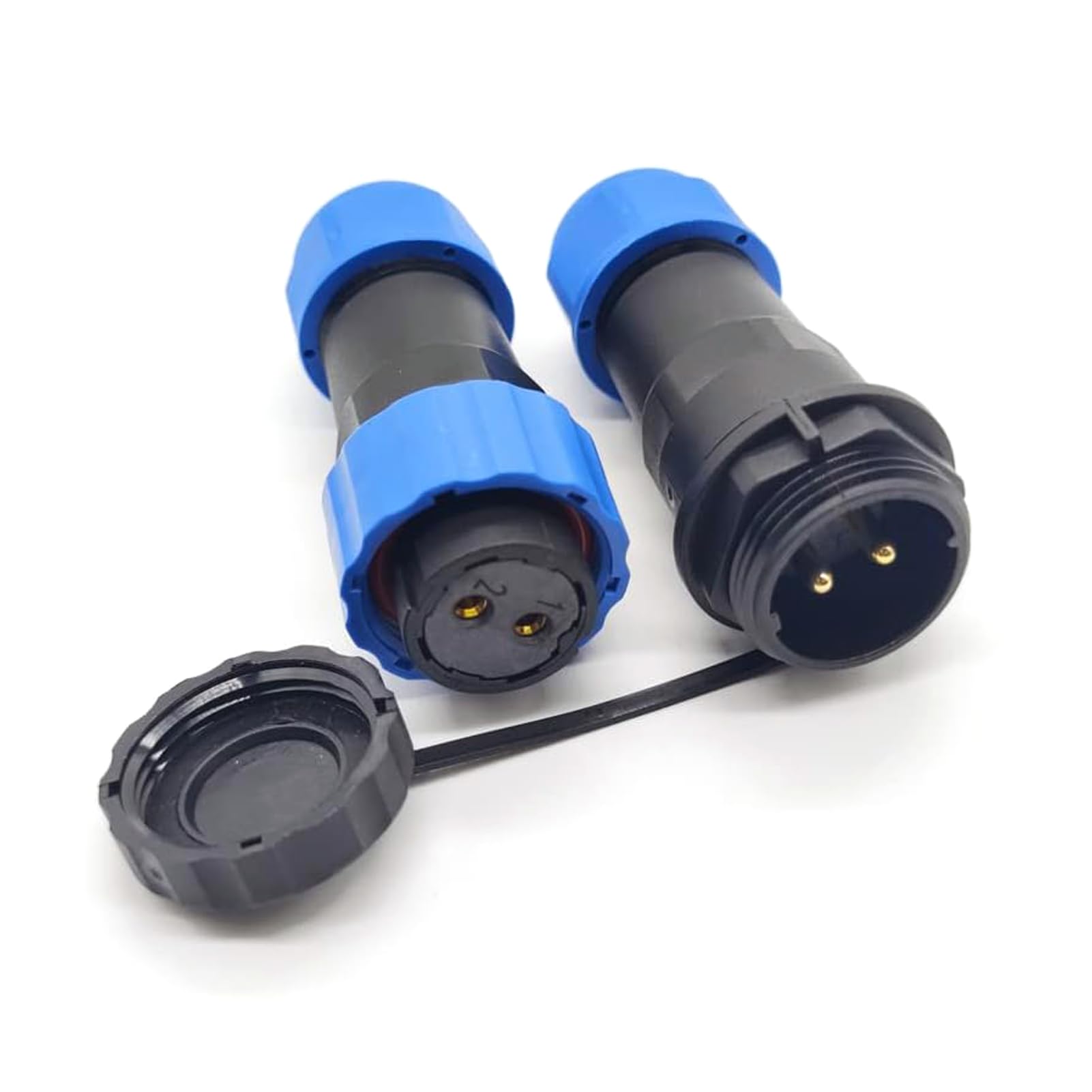 Connettore Aeronautico SP21 2 Pin Impermeabile IP68 - Per Lampade Esterne E Illuminazione - Foto 9