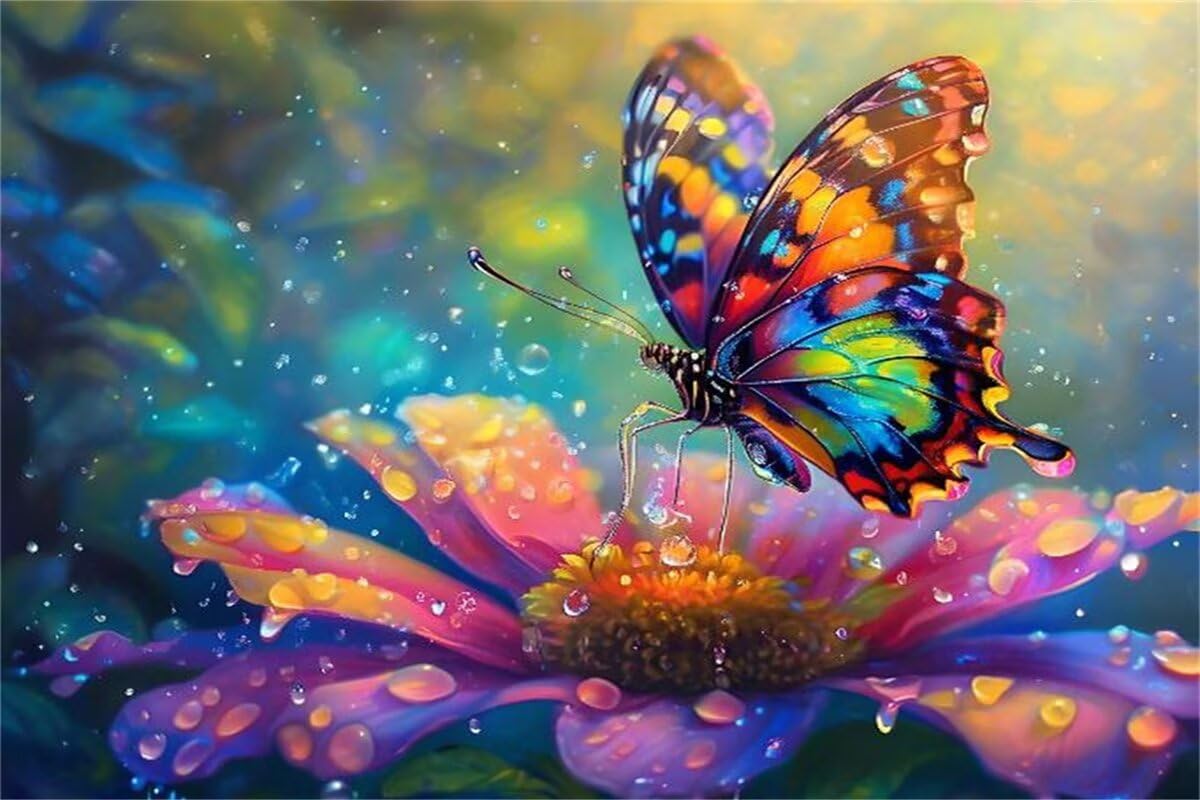 Puzzle 2000 sztuk motyl puzzle kwiat układanki drewniane, klasyczne dla dorosłych diY gra wyzwanie idealnie pasują między nimi literami z tyłu Wysokiej jakości układanki dla dzieci dorosłych wiek 14
