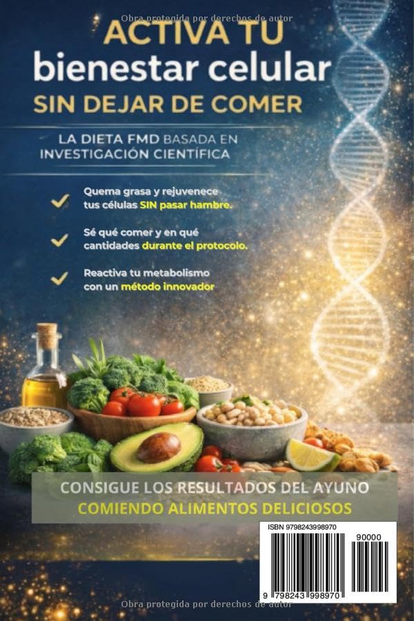 Contraportada del libro La Dieta que Imita el Ayuno en 5 Días