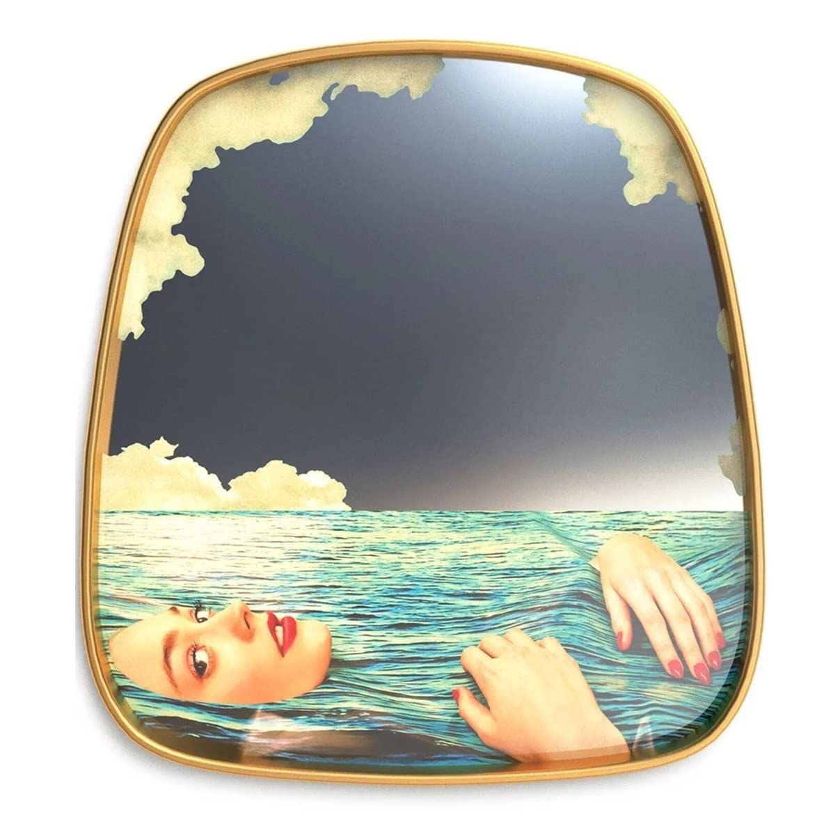 【画像欄、説明文要確認】seletti ミラー　壁掛け鏡　最終値下げ❗️ 画像欄、説明文要確認】seletti ミラー 壁掛け鏡 最終値下げ