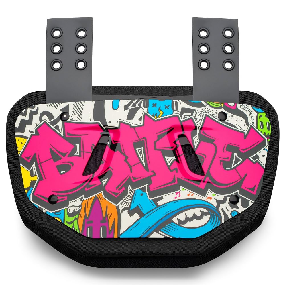 Battle Sports Novelty Football Back Plate – Hard Shell Lower Back Protector with Contoured Foam for High-Impact Protection for Youth, Kids and Adults