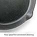 T-fal E83407 Pre-Seasoned Nonstick Durable Cast Iron Skillet/Fry pan Cookware, 12-Inch, Black