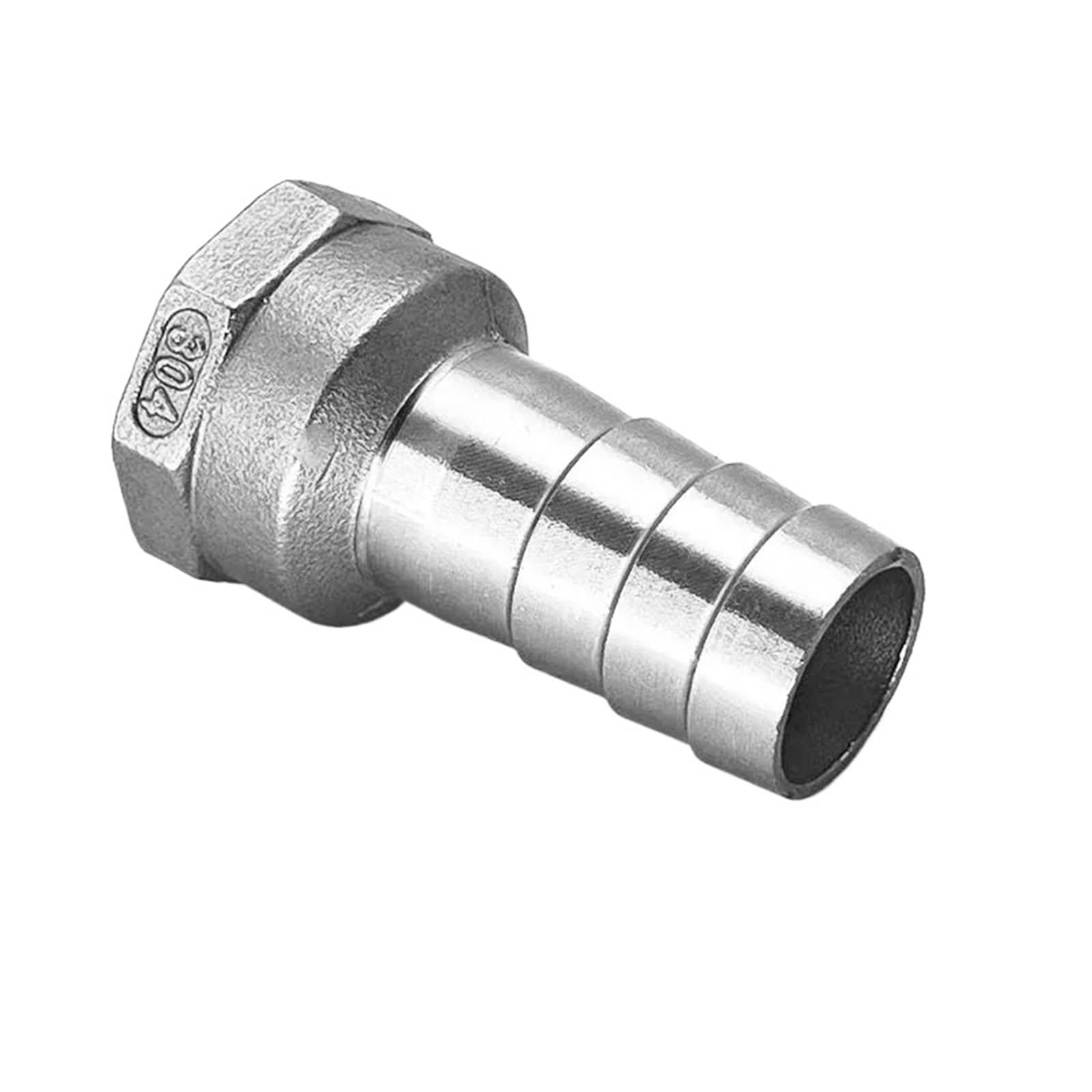 6mm 8mm 10mm 12mm 14mm 15mm 16mm 20mm Hose x 1/8" 1/4" 3/8" 1/2" 3/4" 1" Female 304 Stainless Steel Nipple Pipe Fitting(3I4 BSP - 25mm)