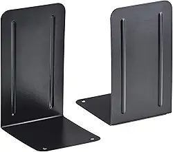 Acrimet Bibliocanto Premium – Suporte para Livros de Metal 1 Par, Preto