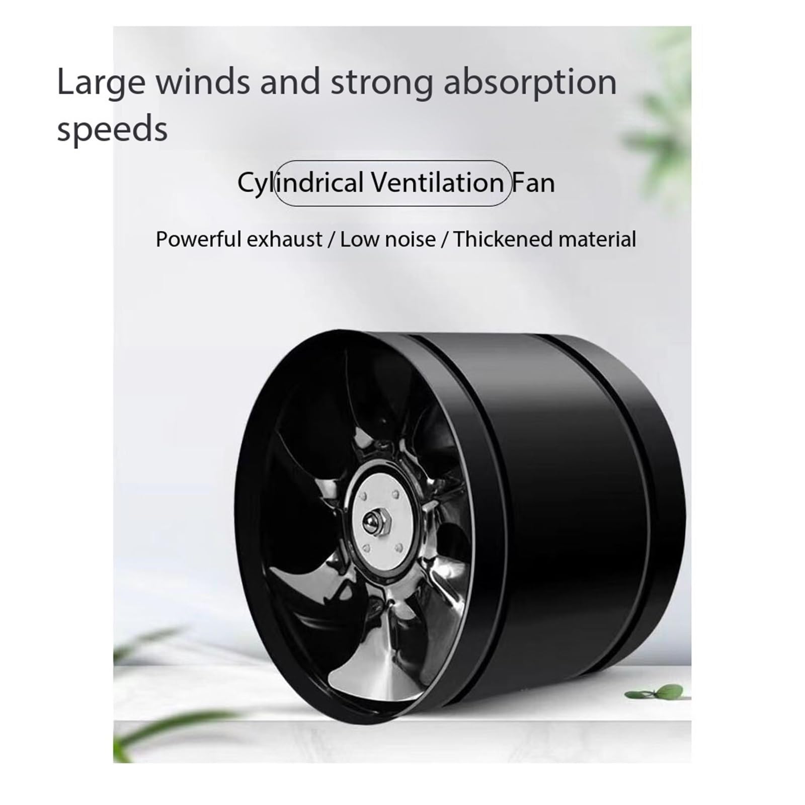 Ventola booster for pipeline, adatta for ventilatori Garage(Nero)