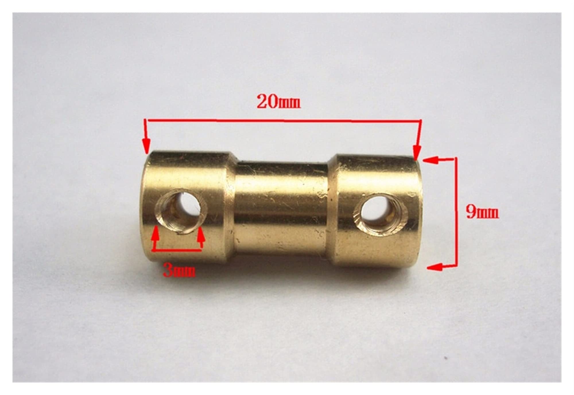 WAAZVXS Coupler 3pcs 2mm 2.3mm 3mm 3.175mm 4mm for Motor Transmission Shaft Coupling Coupler D9L20 (Inner Diameter : 2mmx3mm)