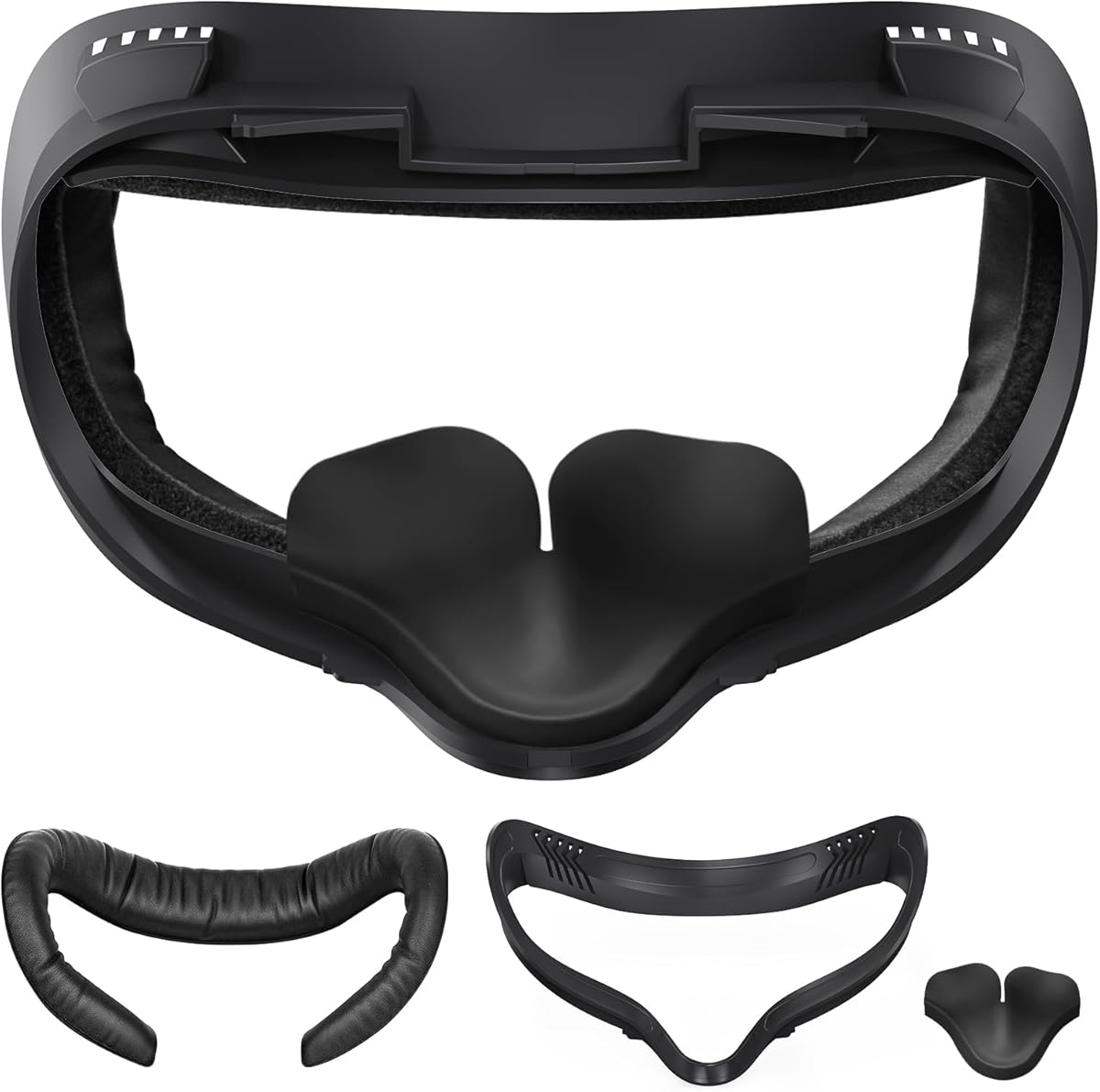 SUPERUS Facial Interface & Face Cover Pad & Removable Nose Guard for Oculus Quest 2, Sweat-Proof PU Foam Cushion - VR Accessories for Meta Quest 2, Compatible with Oculus Quest 2 Original Spacer