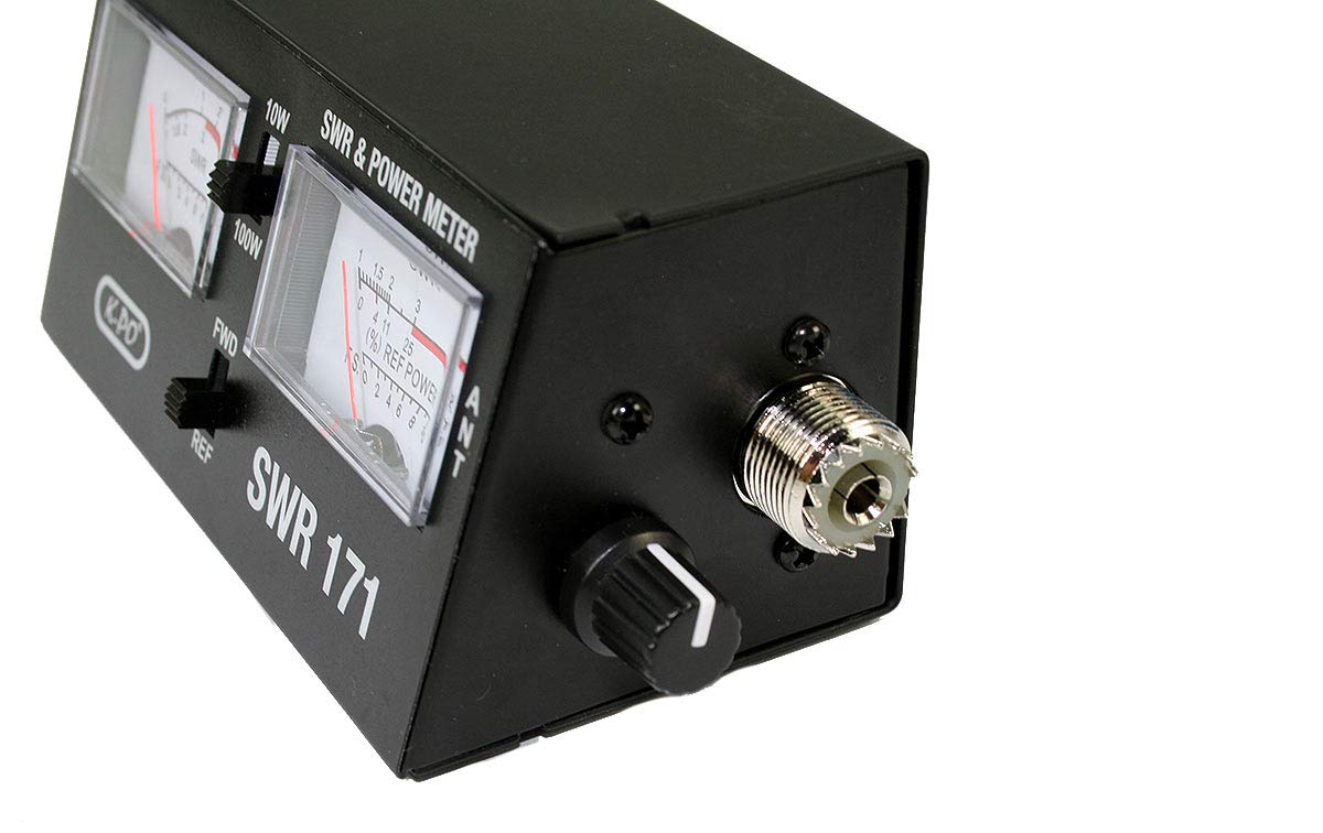 SWR171 Roe Meter e Wattmetro per CB, con 2 strumenti e scala di potenza 10/100 Watt