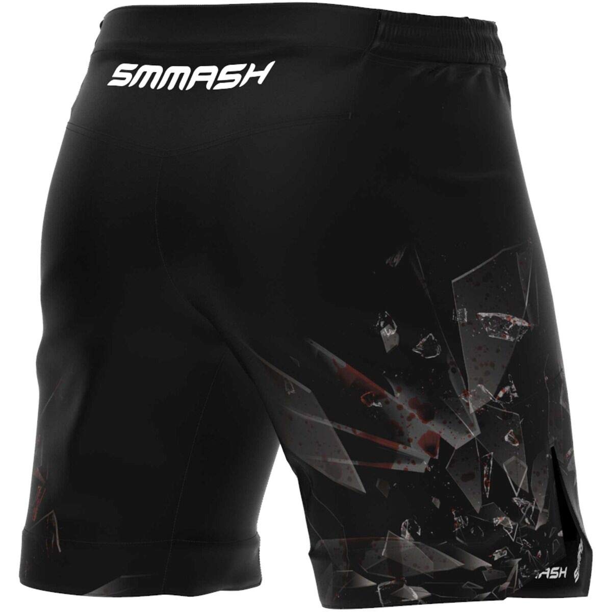 SMMASH Pantalones Cortos Hombre para Artes Marciales Kickboxing Boxeo Muay Thai Deportivos De Combate Choker