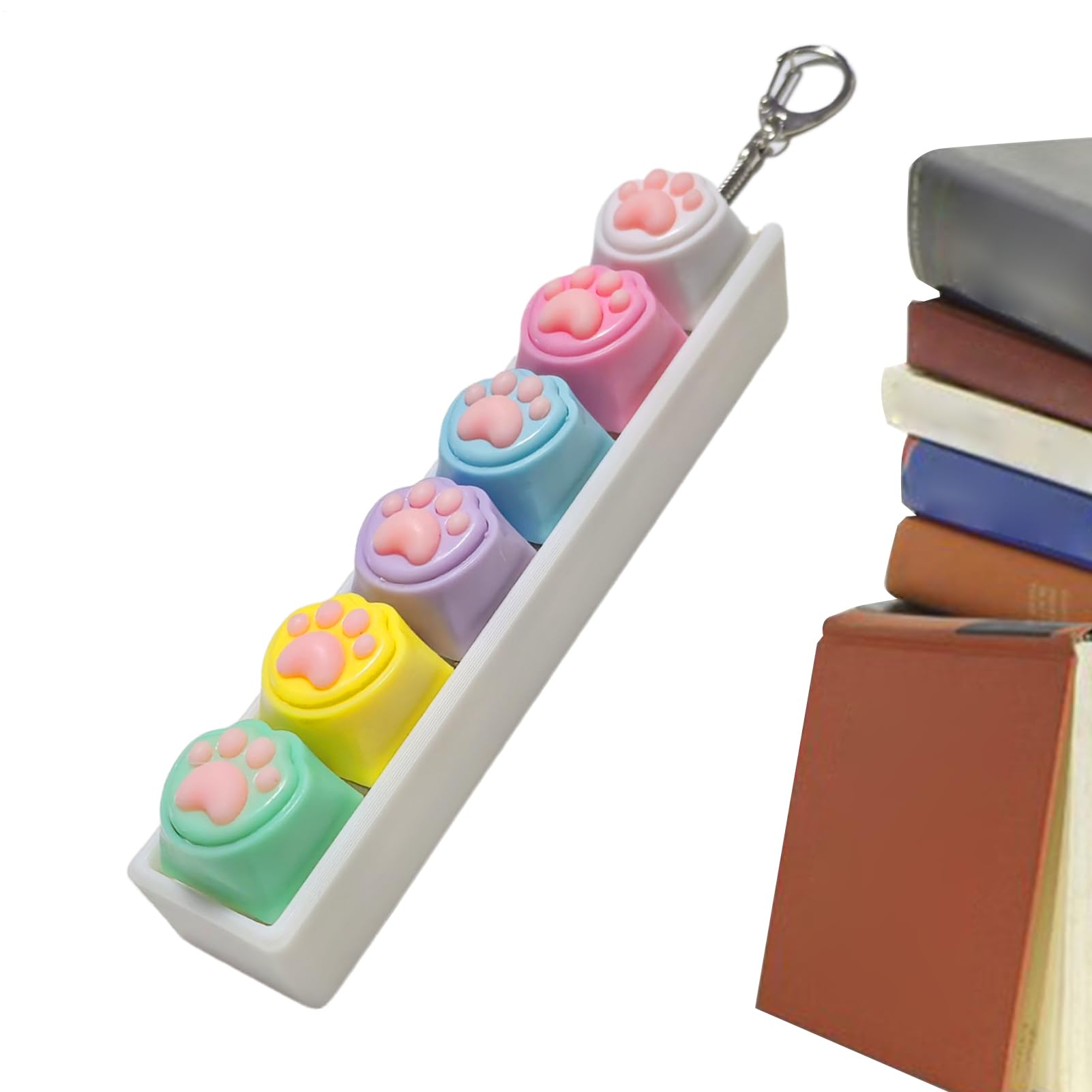 Keyboard Fidget Toy, Portable, 12x2x2.5cm, Mini Key Toy, Keyboard Key Fidget, Versatile Usage, or Office, School, Travel, College, Programmers, Students