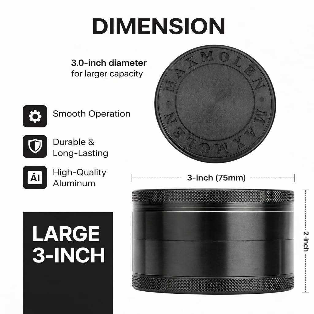 Gravend Spice Grinder - Fine & Coarse Grind -4