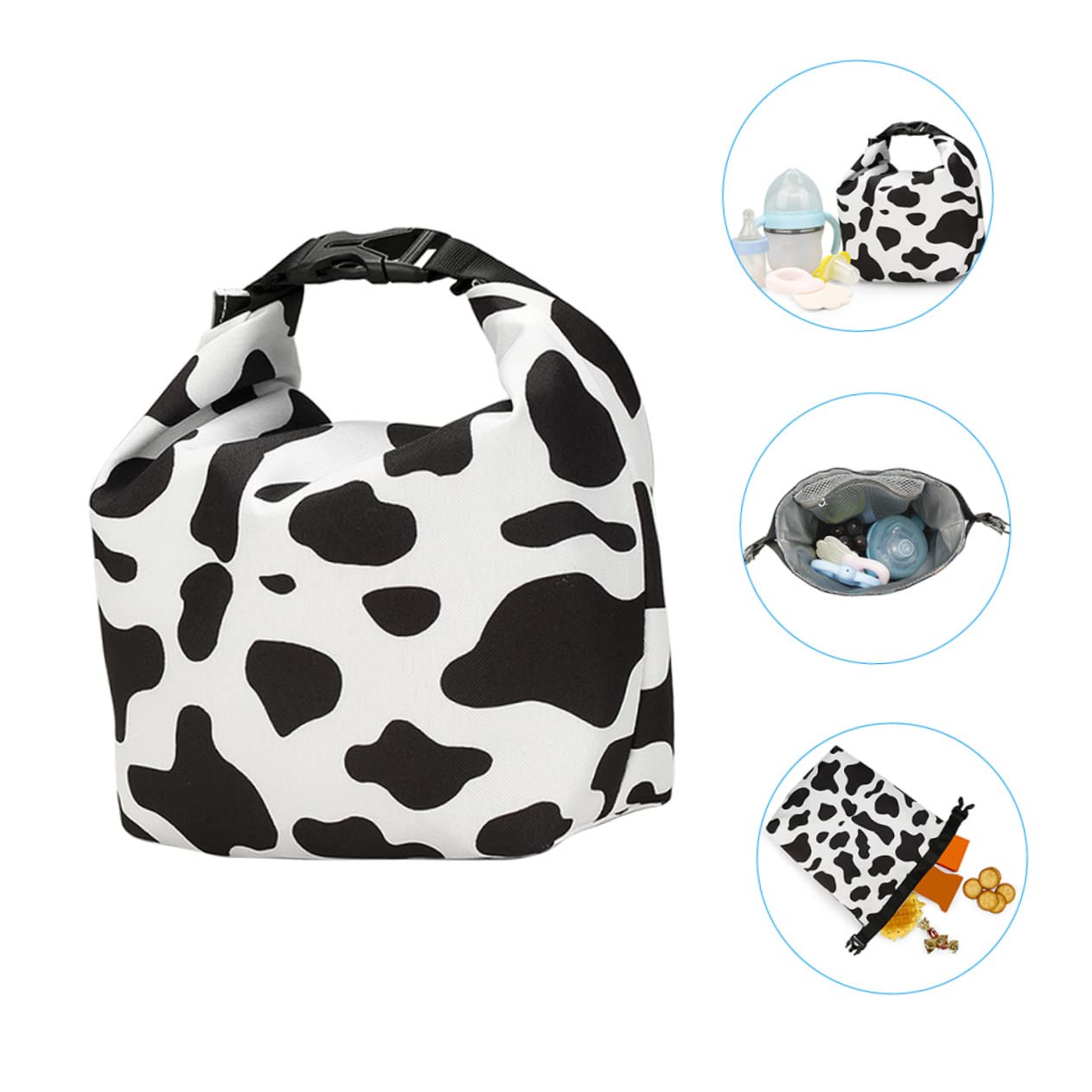 Toyvian 3pezzi Borsa Isolata Per Biberon Portatile Sacchetto Termico Per Latte e Pappe Facile Da Pulire Per Uscite e Viaggi Con Cerniera Antivento Design Compatto e Leggero