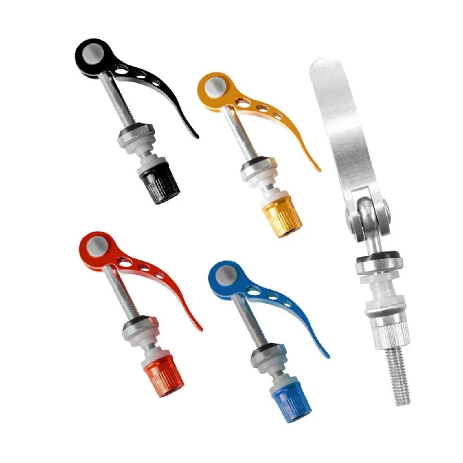 Vite a sgancio rapido per morsetto sedile 5 Pezzi M5*45mm Vite Morsetto Tubo Sella Bicicletta Da Montagna Leva A Sgancio Rapido Clip Bici Blocco Reggisella Parte(5pcs Blue)