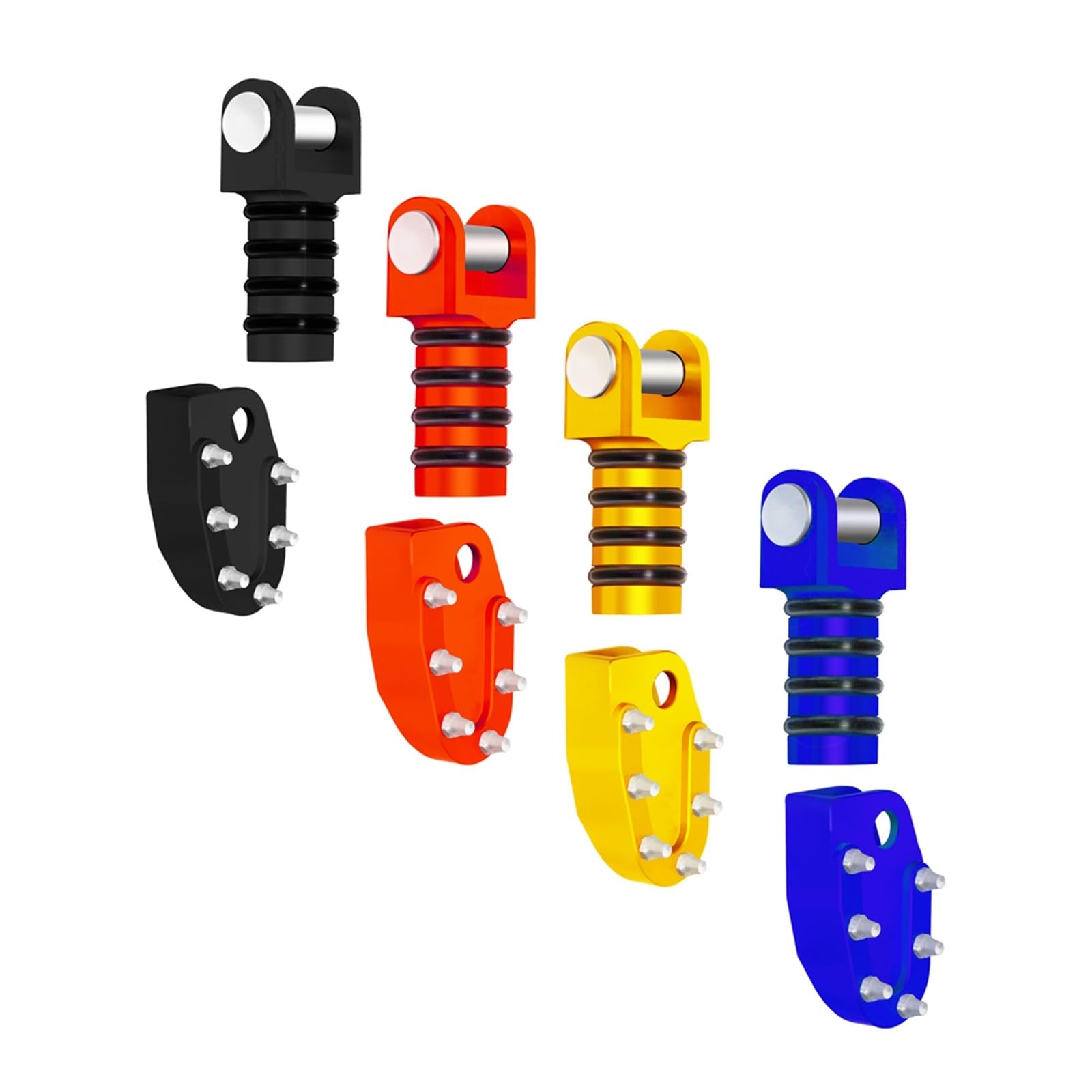 Rear Brake Pedal & Shift Lever Toe Peg Set For Suzuki DRZ 400E/400S/DRZ400SM – Aluminum, Anodized, 2 Pieces