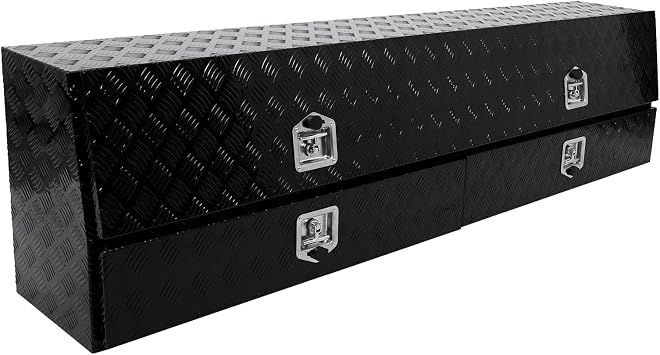 Black Aluminum 81 Inches Contractor Top Side Boxes,Truck Tool Box