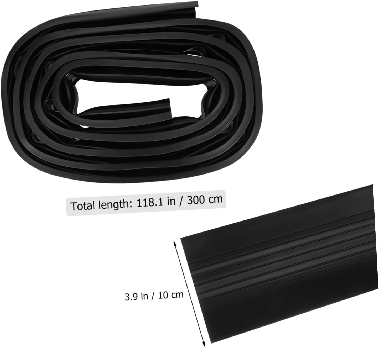 Garage Door Seal Bottom Roll Weatherproof Strip Insulation Kit Epdm Material Easy Install No Tools Needed