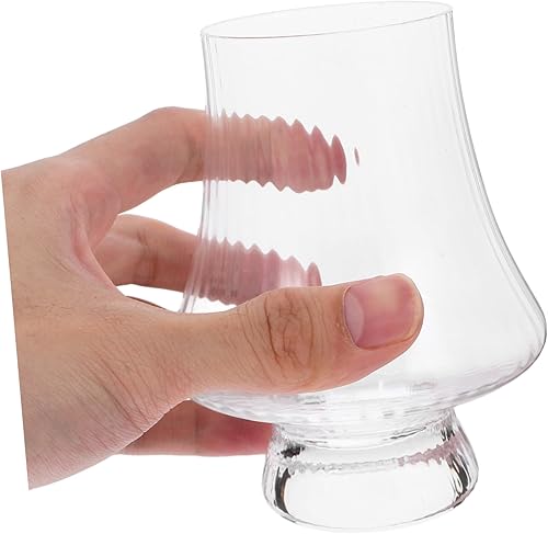 Miniatura 3 de Taza de seta acanalada cristalería estilo bohemio Vintage Seta Copa de whisky Vidrio helado para bares