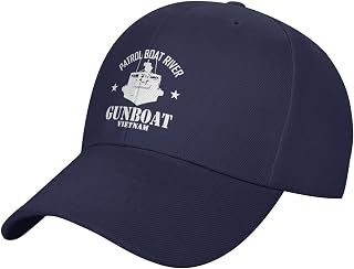 Patrol Boat River PBR - Gunboat Vietnam Baseball Cap Men - Classic Dad Hat Adjustable Plain Hat Black