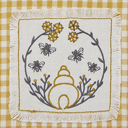 VHC-Brands-Embroidered-Bee-Decorative-Whimsy-Kitchen-Tea-Towel-4-Pack VHC Brands Embroidered Bee Decorative Whimsy Kitchen Tea Towel 4 Pack