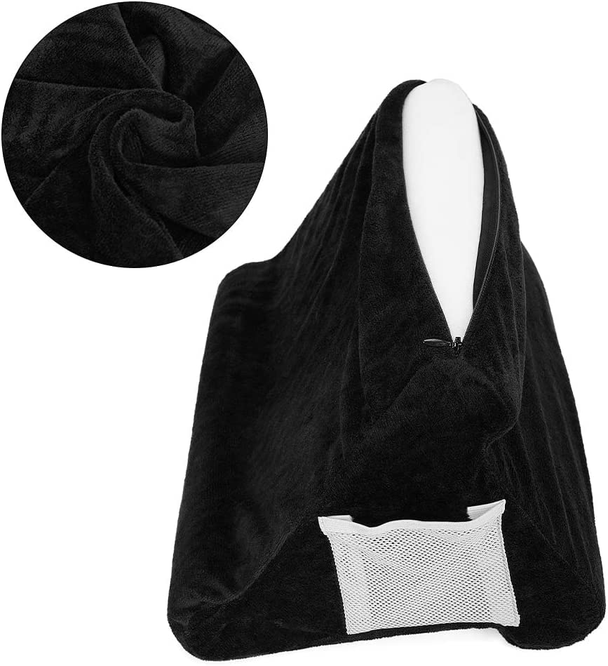 Coussin Support Tablette Et Livre – Multi-angles (3 Positions) – Poche Filet – Pour Lit, Canapé, Voiture – 29x27 Cm